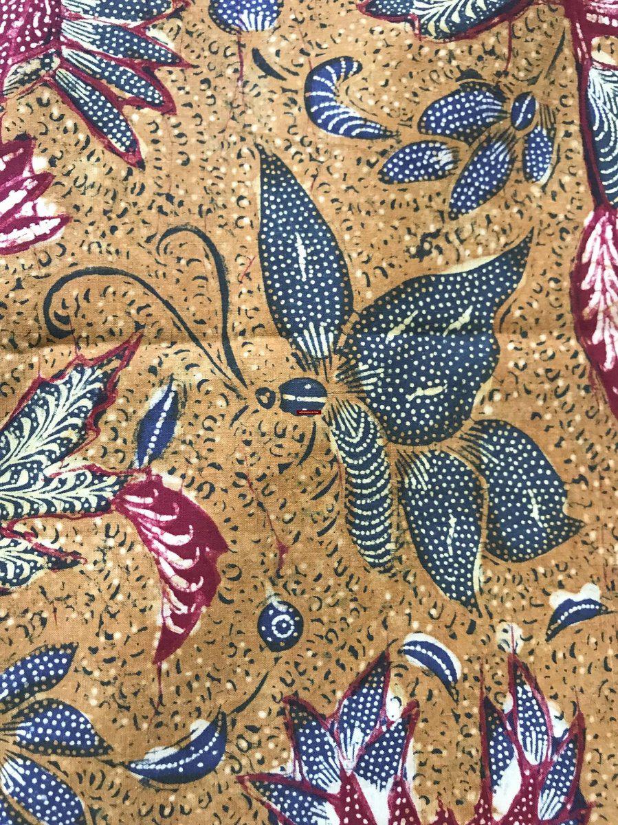 1297 Signed Antique Batik Tiga Negeri Textile Art from Indonesia - Birds-WOVENSOULS-Antique-Vintage-Textiles-Art-Decor