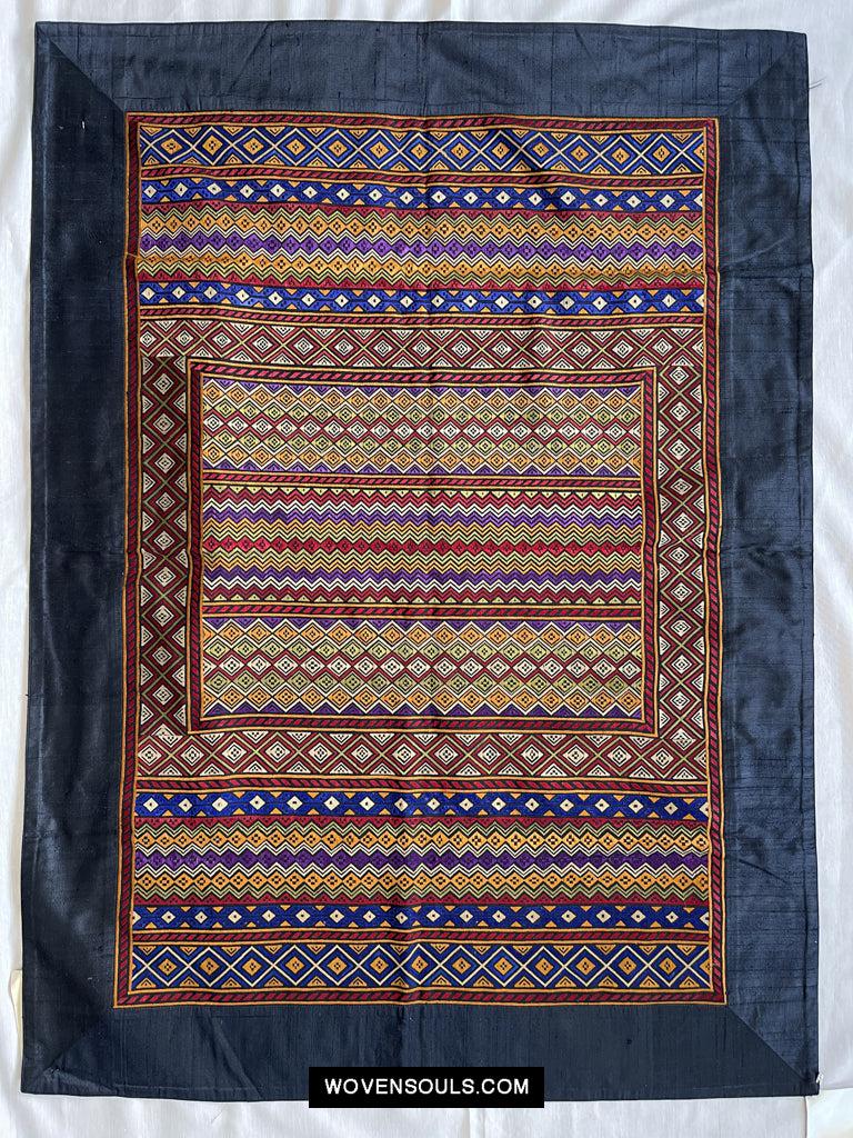 129 Superfine Soof Embroidery Handmade - Gujarat-WOVENSOULS Antique Textiles &amp; Art Gallery