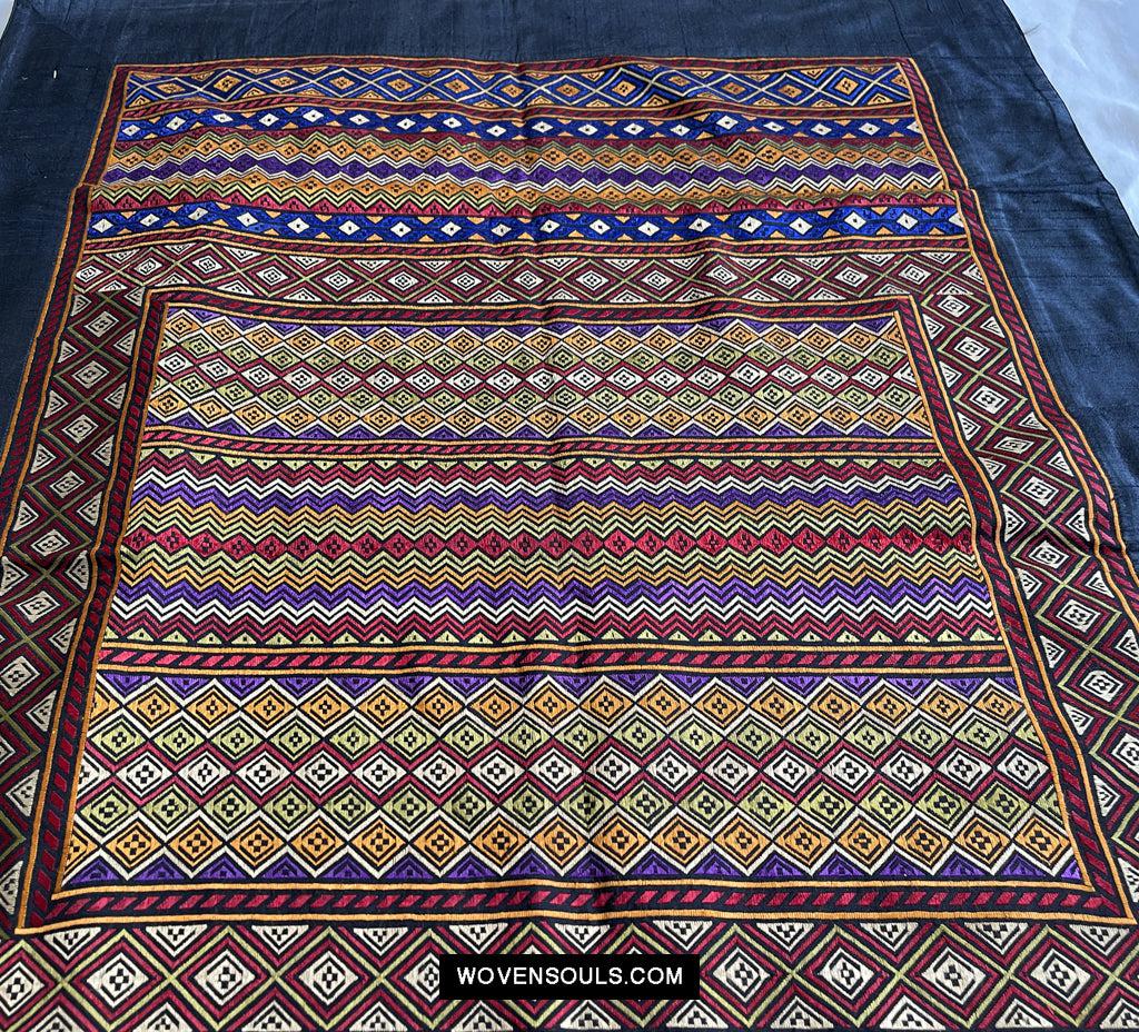 129 Superfine Soof Embroidery Handmade - Gujarat-WOVENSOULS Antique Textiles &amp; Art Gallery