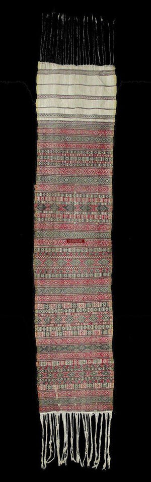 1300 Antique Museum Quality Bhutan Handwoven Sash - Kera-WOVENSOULS-Antique-Vintage-Textiles-Art-Decor