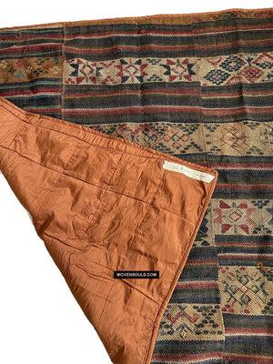 1302 MASTERPIECE Antique Bhutan Charkab Rain Cloak-WOVENSOULS Antique Textiles &amp; Art Gallery