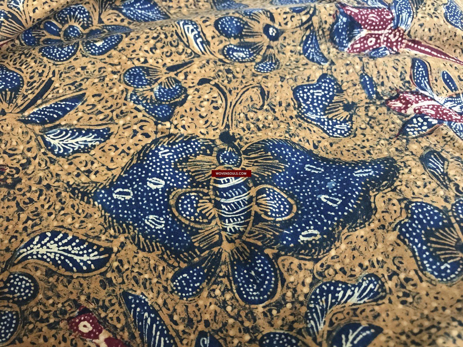 1304 SOLD Signed Antique Batik Tiga Negeri Textile Art from Indonesia ...