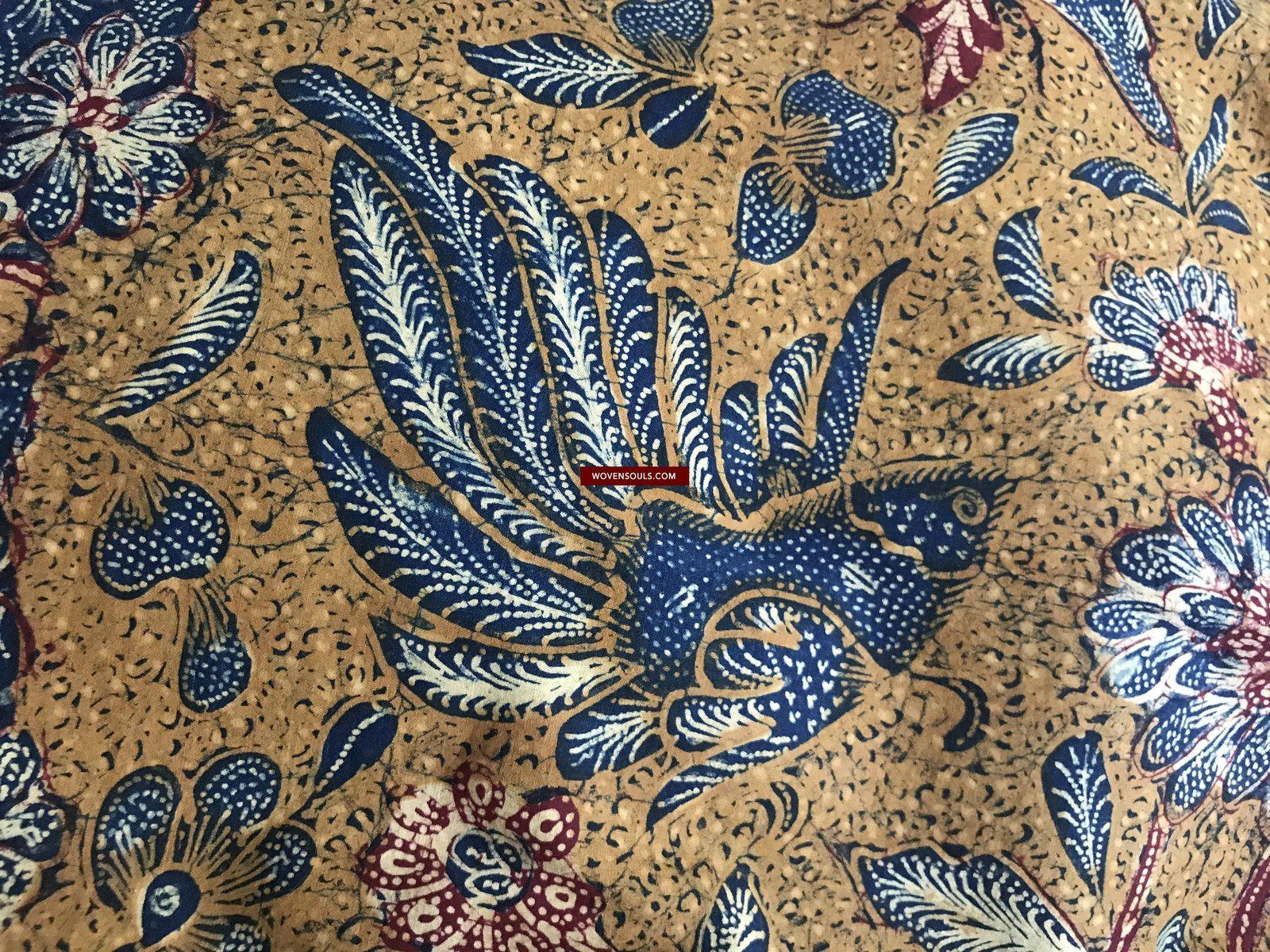 1304 SOLD Signed Antique Batik Tiga Negeri Textile Art from Indonesia ...