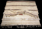 1308 SOLD Vintage Berber Wedding Shawl Blanket Tamizart / Handira - North African Textile Art-WOVENSOULS-Antique-Vintage-Textiles-Art-Decor