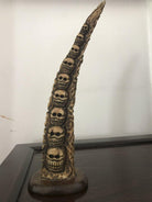 1309 Pair of Antique Tantric Buddhist Horn Carvings from the 1800s-WOVENSOULS-Antique-Vintage-Textiles-Art-Decor