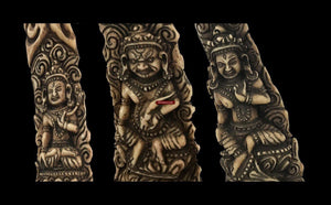 1309 Pair of Antique Tantric Buddhist Horn Carvings from the 1800s-WOVENSOULS-Antique-Vintage-Textiles-Art-Decor