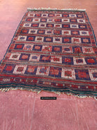 1316 Antique Caucasian Verneh Shaddah Rug Fragment w Green - 1800s or earlier - Gallery-2-WOVENSOULS Antique Textiles &amp; Art Gallery