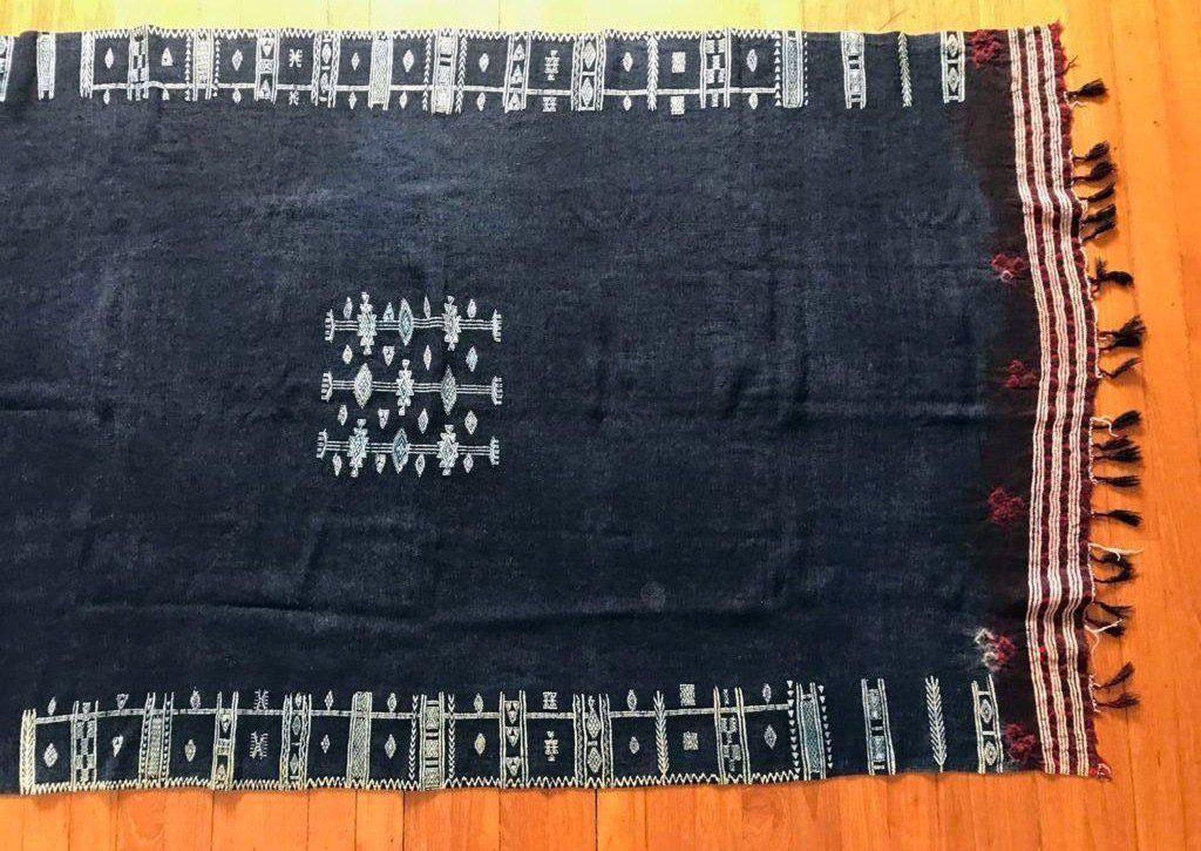 1318 SOLD Antique Mahmoudi Bakhnoug Shawl - Textile Art Masterpiece-WOVENSOULS-Antique-Vintage-Textiles-Art-Decor