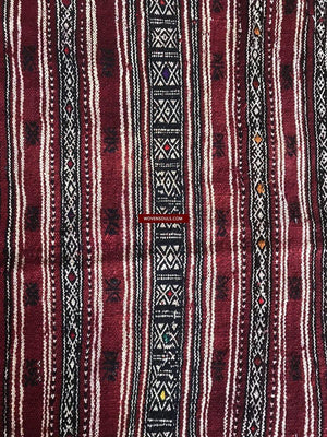1319 Antique Tunisian Mushtia Mouchtiya Shawl - Textile Art Masterpiece-WOVENSOULS-Antique-Vintage-Textiles-Art-Decor