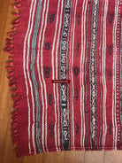 1321 Antique Tunisian Mushtia Mouchtiya Shawl - Textile Art Masterpiece-WOVENSOULS-Antique-Vintage-Textiles-Art-Decor