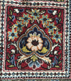 1323 Vintage Decorative Ghom Garden Rug - SOLD-WOVENSOULS-Antique-Vintage-Textiles-Art-Decor