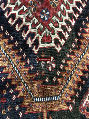 1324 Antique Qashqai Rug with Shekarlu influence-WOVENSOULS-Antique-Vintage-Textiles-Art-Decor