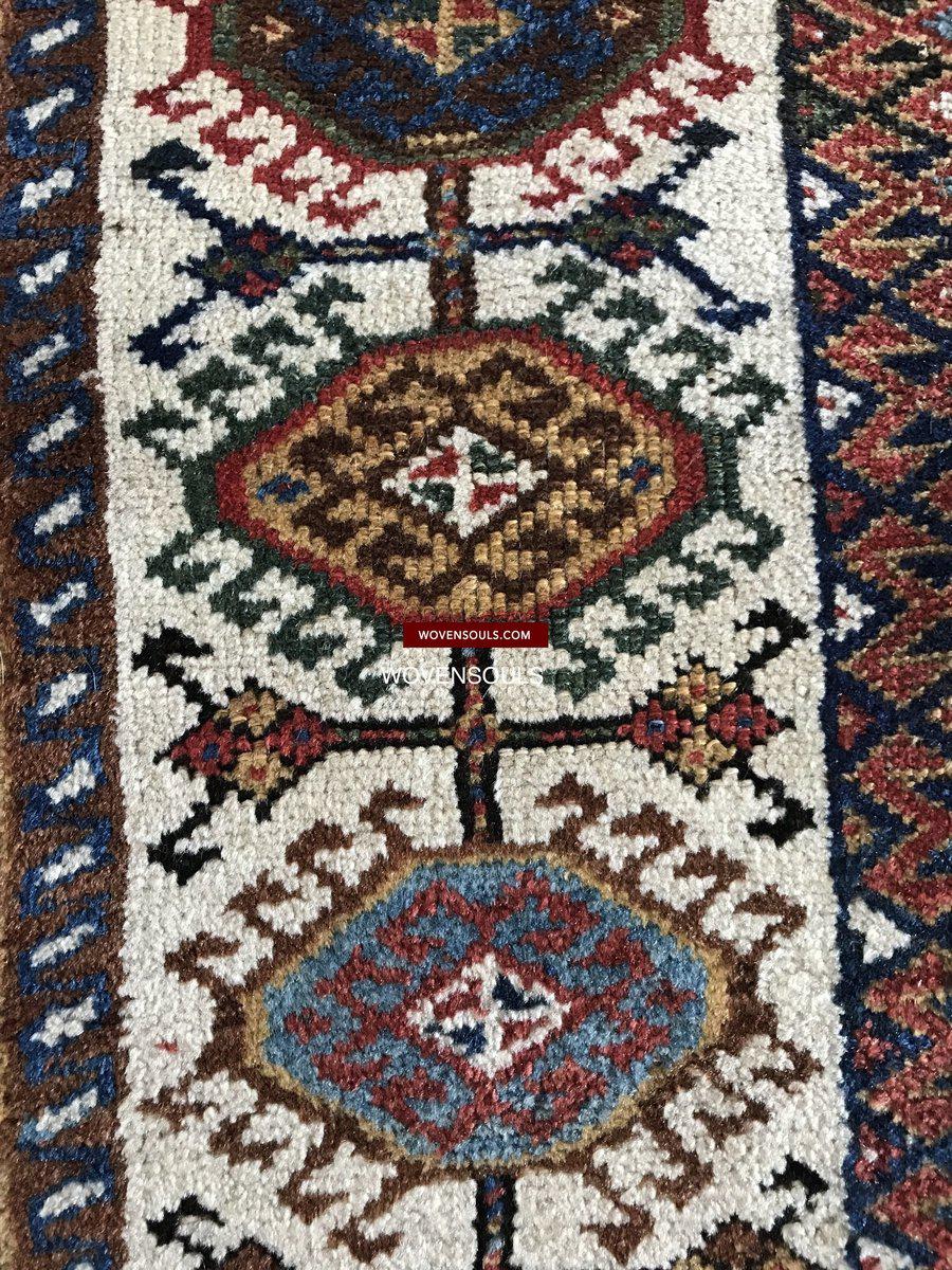 1324 Antique Qashqai Rug with Shekarlu influence-WOVENSOULS-Antique-Vintage-Textiles-Art-Decor