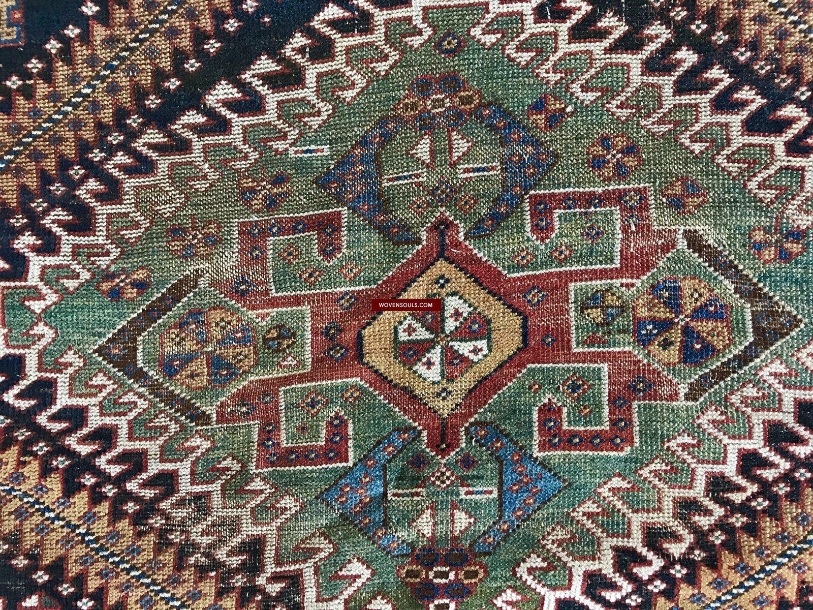 1324 Antique Qashqai Rug with Shekarlu influence-WOVENSOULS-Antique-Vintage-Textiles-Art-Decor