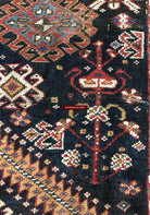 1324 Antique Qashqai Rug with Shekarlu influence-WOVENSOULS-Antique-Vintage-Textiles-Art-Decor