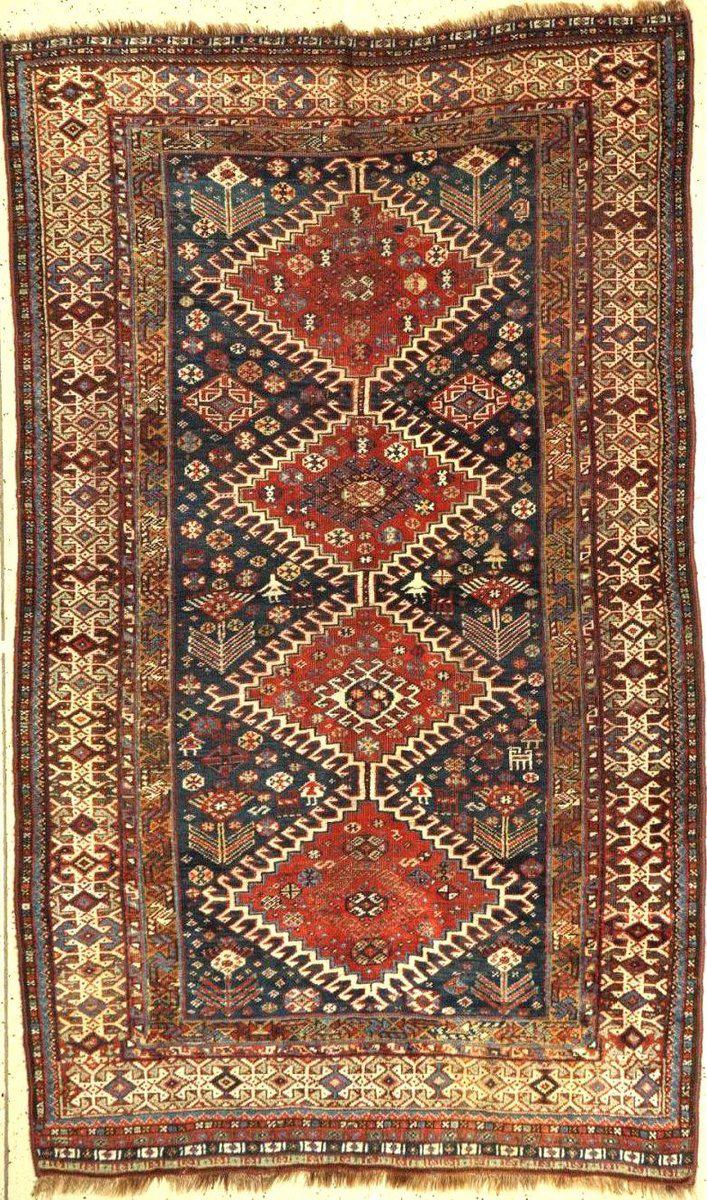 Syrus, vintage Qashqai tribal scatter rug 4 x 6'1 – Sapere Collection