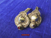 1335 Old Indian Gold Jewelry Earrings - South India-WOVENSOULS-Antique-Vintage-Textiles-Art-Decor