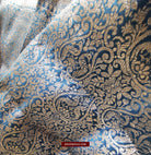 1349 SOLD - Spectacular Old Banarasi Sari with Silver content in Zari-WOVENSOULS-Antique-Vintage-Textiles-Art-Decor