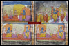 1358 Set of 10 Folios with Illuminated Miniature Paintings from a Kashmiri Sikh Manuscript-WOVENSOULS-Antique-Vintage-Textiles-Art-Decor