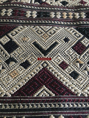 1361 Superb Laotian Silk Shawl - Weaving Textile Art from Laos-WOVENSOULS-Antique-Vintage-Textiles-Art-Decor