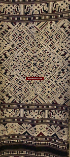 1361 Superb Laotian Silk Shawl - Weaving Textile Art from Laos-WOVENSOULS-Antique-Vintage-Textiles-Art-Decor