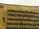 1363 Ancient Nepal Manuscript leaves with Illuminated Paintings of Deities Pancarakasa-WOVENSOULS-Antique-Vintage-Textiles-Art-Decor