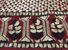 1364 REPAIRS NEEDED Superb Antique Sindh Odhana Abochani Wedding Shawl - Deep Red Base-WOVENSOULS-Antique-Vintage-Textiles-Art-Decor