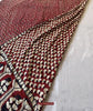 1364 Superb Antique Sindh Odhana Abochani Wedding Shawl - Deep Red Base-WOVENSOULS Antique Textiles &amp; Art Gallery