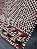 1364 Superb Antique Sindh Odhana Abochani Wedding Shawl - Deep Red Base-WOVENSOULS Antique Textiles &amp; Art Gallery