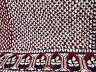 1364 Superb Antique Sindh Odhana Abochani Wedding Shawl - Deep Red Base-WOVENSOULS Antique Textiles &amp; Art Gallery