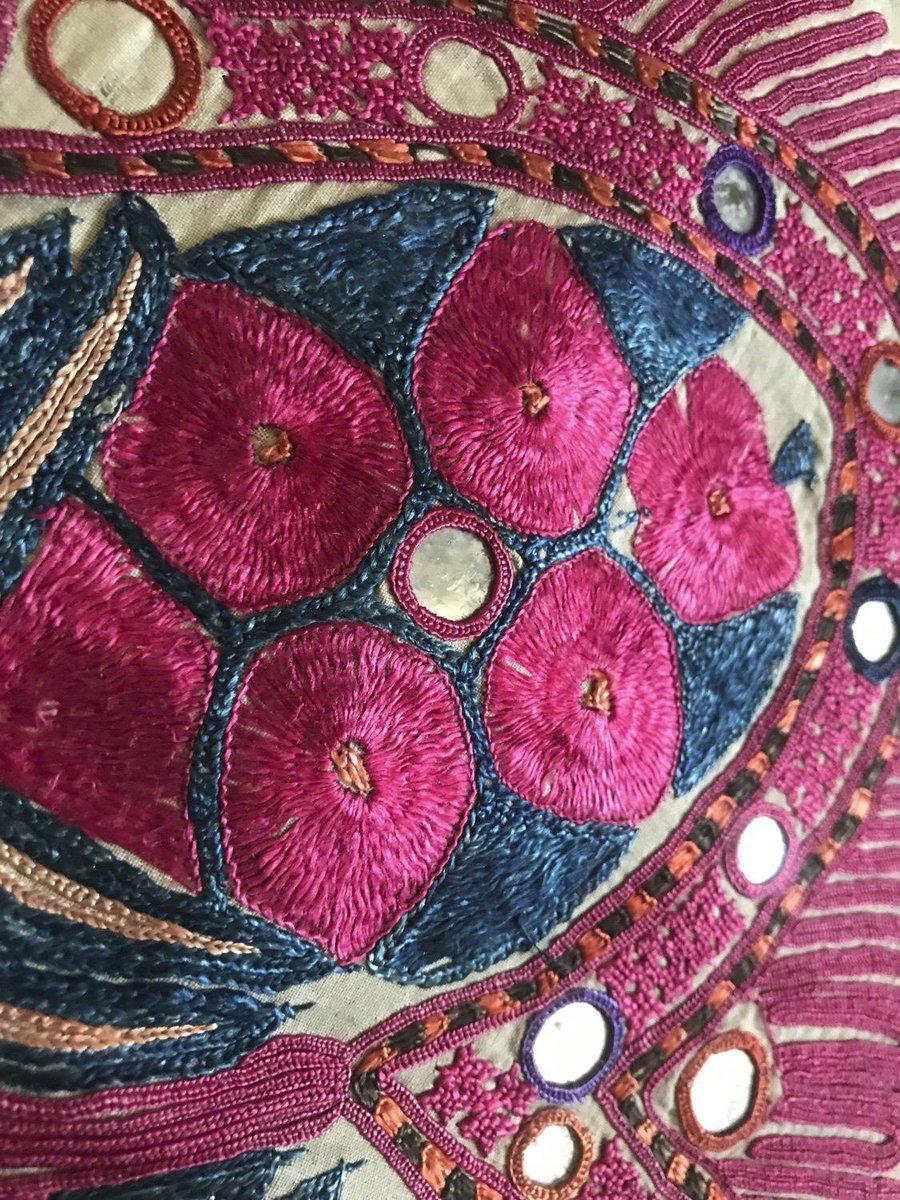 1367 REPAIR Superb Old Sindh Abochani Wedding Shawl-WOVENSOULS-Antique-Vintage-Textiles-Art-Decor