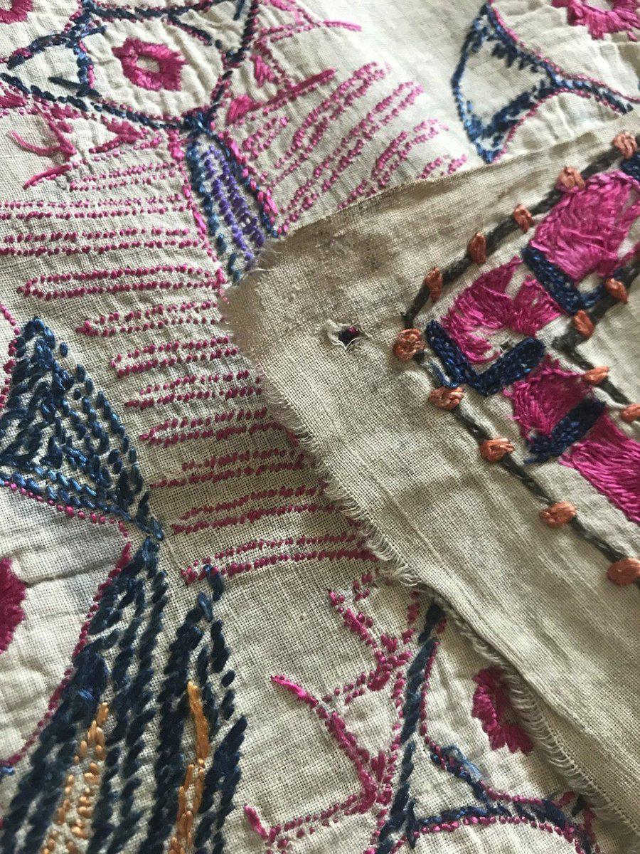 1367 REPAIR Superb Old Sindh Abochani Wedding Shawl-WOVENSOULS-Antique-Vintage-Textiles-Art-Decor