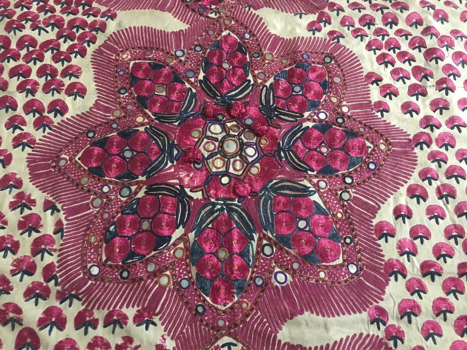 1367 REPAIR Superb Old Sindh Abochani Wedding Shawl-WOVENSOULS-Antique-Vintage-Textiles-Art-Decor