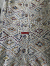 1372 Superfine Blue Laotian Silk Shawl - Weaving Textile Art from Laos-WOVENSOULS-Antique-Vintage-Textiles-Art-Decor
