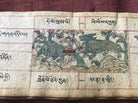 1376 Antique Tibetan Painted Manuscript - Zodiac Animals - SOLD-WOVENSOULS-Antique-Vintage-Textiles-Art-Decor