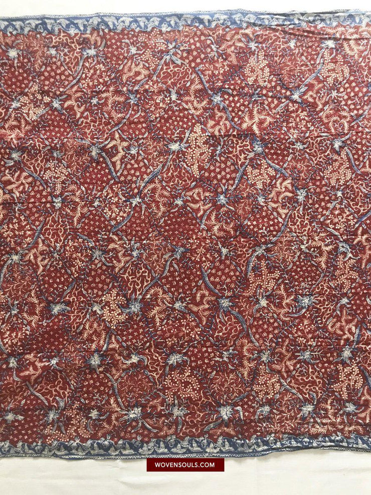 1377 Java Batik Tulis Textile Art Shawl - Antique Art – WOVENSOULS ...