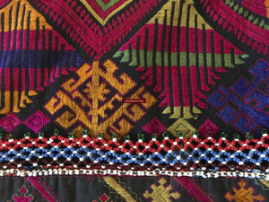 1380 Vintage Kohistan Wedding Shawl with Embroidery - MASTERPIECE-WOVENSOULS-Antique-Vintage-Textiles-Art-Decor