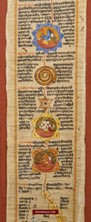 1386 Old Sikh Painted Manuscript with Gurmukhi Script & Kashmir School Painting-WOVENSOULS-Antique-Vintage-Textiles-Art-Decor