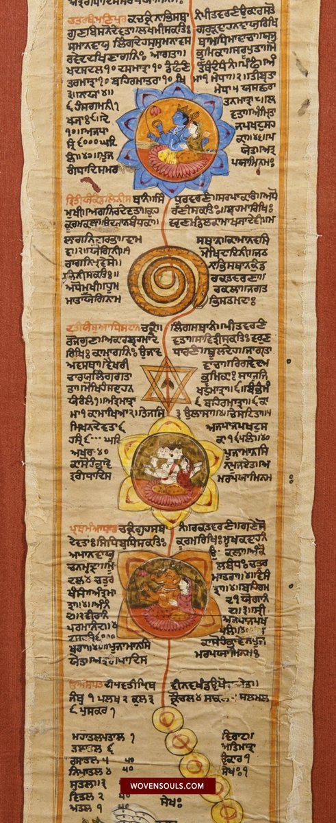 Sikh Script 1386 Old Sikh Art - Painted Manuscript with Gurmukhi Script ...