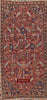 1388 Antique Red Field Shekarlou Shekarlu Qashqai Rug with Animals / Peacocks - NFS-WOVENSOULS-Antique-Vintage-Textiles-Art-Decor