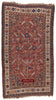 1388 Antique Red Field Shekarlou Shekarlu Qashqai Rug with Animals / Peacocks - NFS-WOVENSOULS-Antique-Vintage-Textiles-Art-Decor