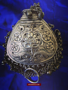 1391 Museum Quality Old Indian Silver Jewelry - Perfume Purse Awadh-WOVENSOULS-Antique-Vintage-Textiles-Art-Decor