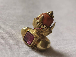 1392 SOLD Set of Thirteen Majapahit Prambanan Javanese Gold Rings-WOVENSOULS-Antique-Vintage-Textiles-Art-Decor