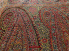 1394 SOLD - Stunning Old Kashmir Shawl Fragment-WOVENSOULS-Antique-Vintage-Textiles-Art-Decor