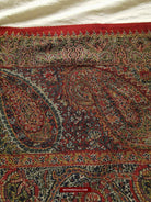 1394 SOLD - Stunning Old Kashmir Shawl Fragment-WOVENSOULS-Antique-Vintage-Textiles-Art-Decor