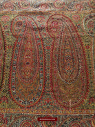 1394 SOLD - Stunning Old Kashmir Shawl Fragment-WOVENSOULS-Antique-Vintage-Textiles-Art-Decor