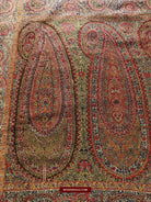 1394 SOLD - Stunning Old Kashmir Shawl Fragment-WOVENSOULS-Antique-Vintage-Textiles-Art-Decor