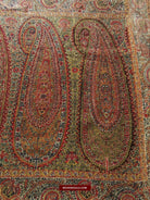 1394 SOLD - Stunning Old Kashmir Shawl Fragment-WOVENSOULS-Antique-Vintage-Textiles-Art-Decor