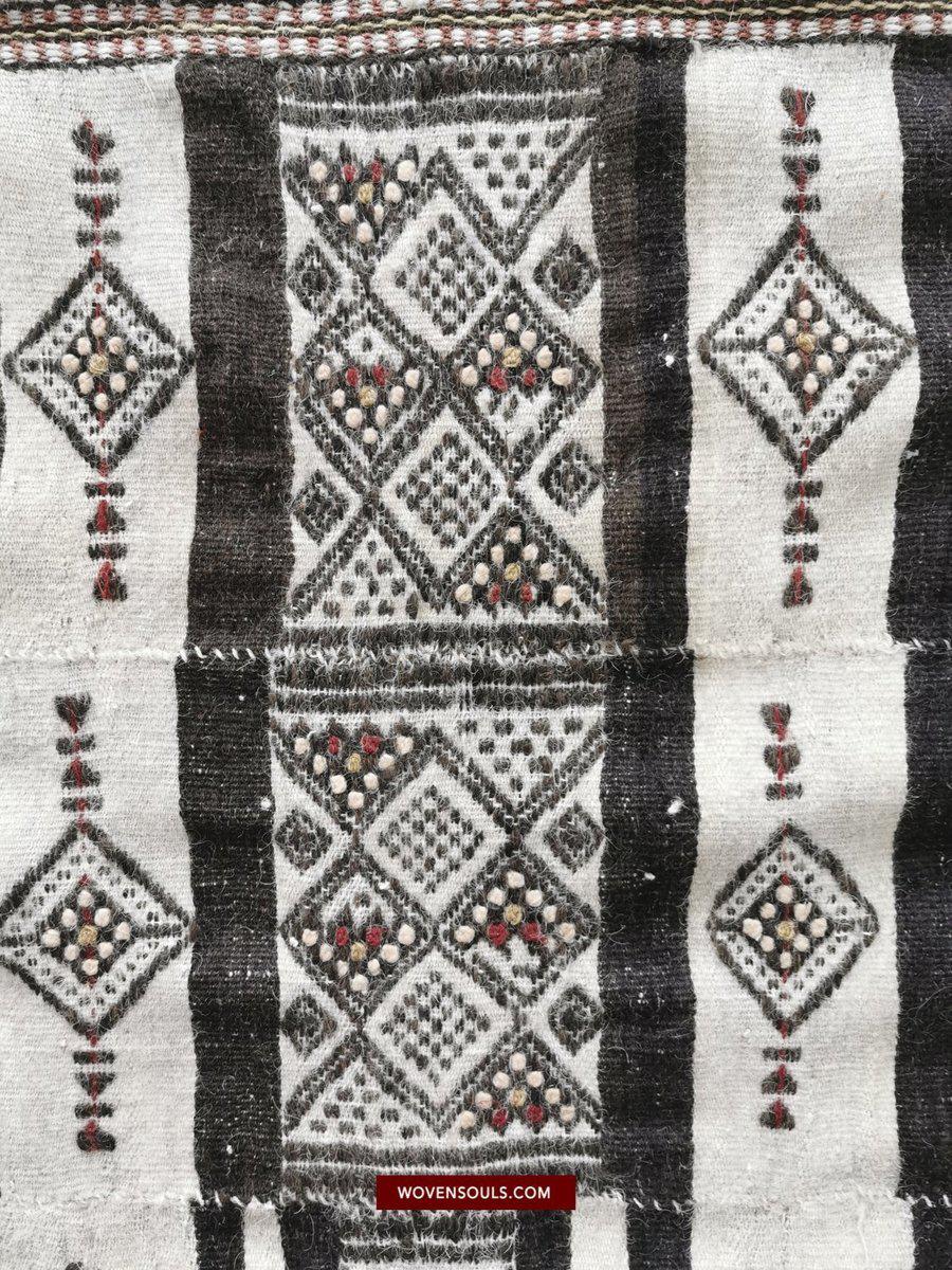 1396 Antique Fulani Shawl Blanket-WOVENSOULS-Antique-Vintage-Textiles-Art-Decor