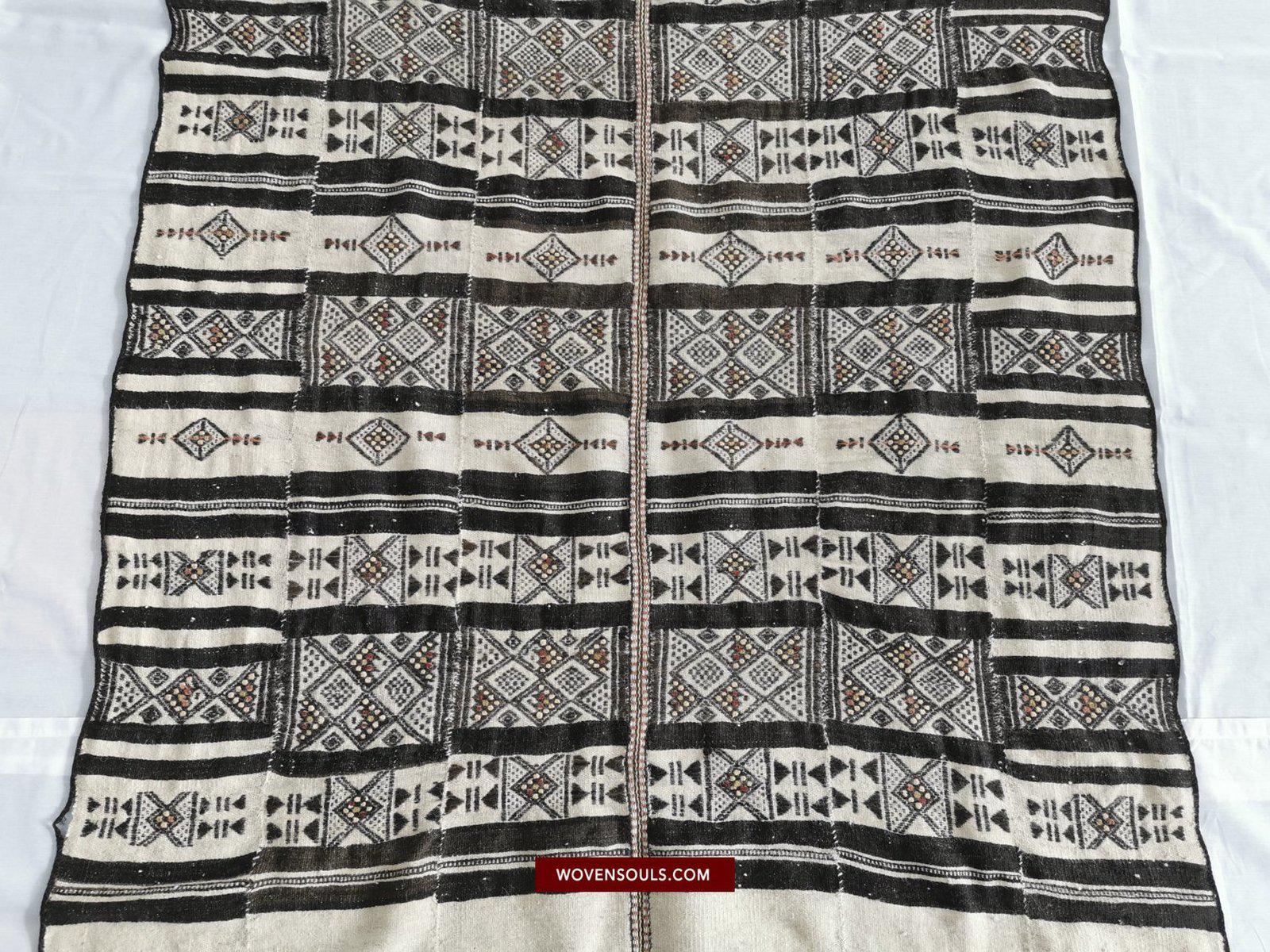 1396 Antique Fulani Shawl Blanket-WOVENSOULS-Antique-Vintage-Textiles-Art-Decor